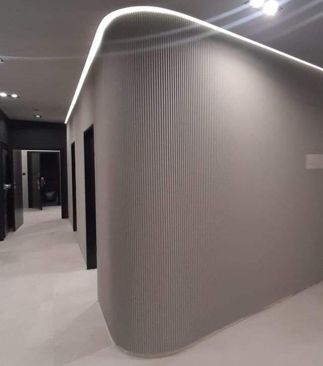 Acoustic panels, V-cut panels corduroy, Fovere