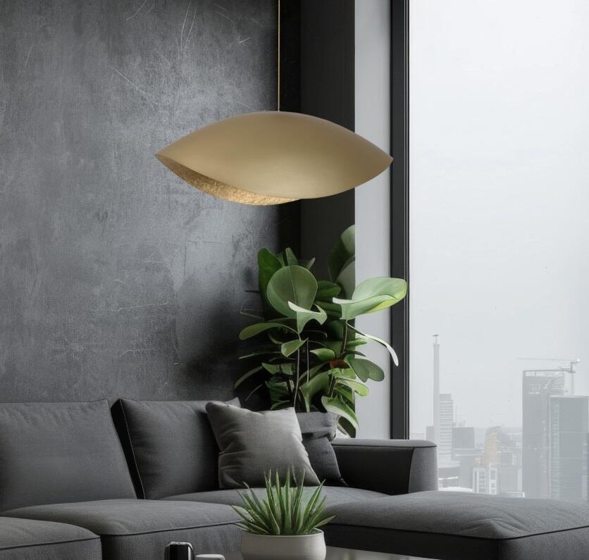 Lampy zwieszane, Lampa wisząca SONA złoty, Sigma Lighting