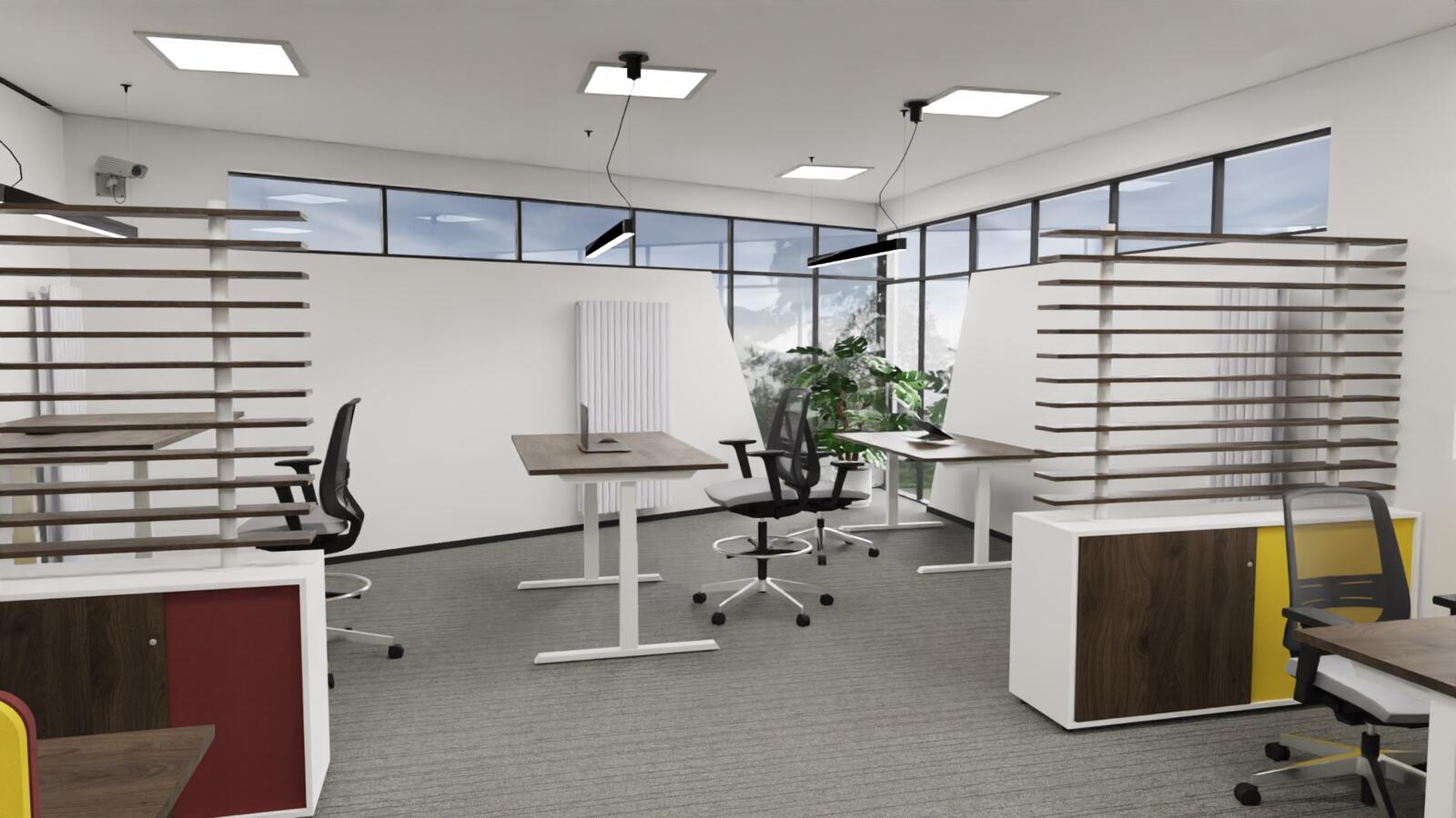 Schreibtische, Lano -T  Mitarbeitermöbelsystem, MARO Office Furniture