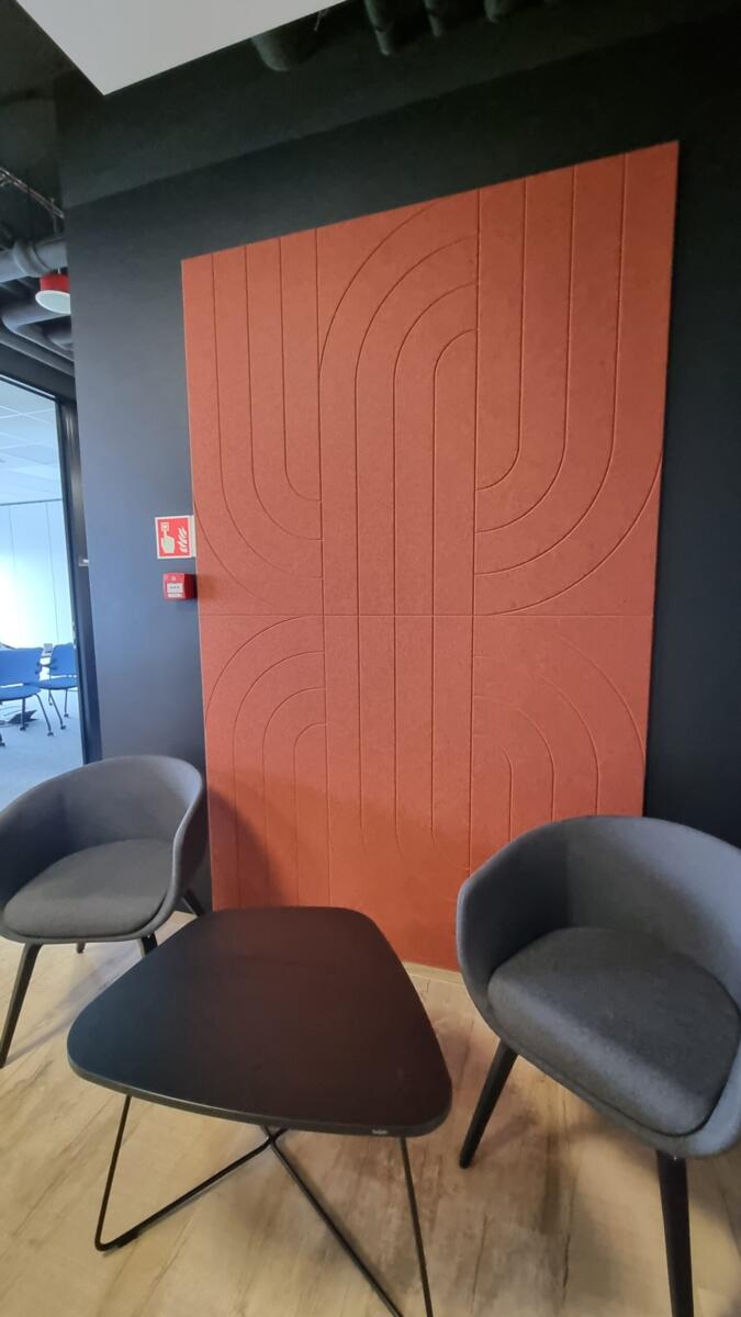 Acoustic panels, V-cut panels, Fovere