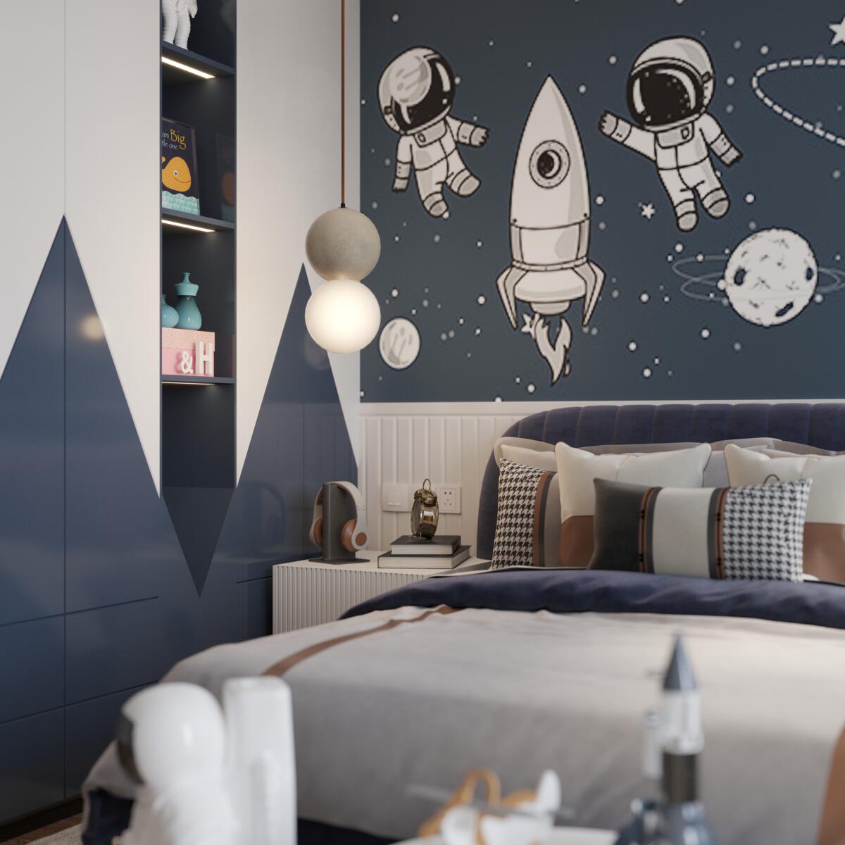 Apartment with Marble Lamps