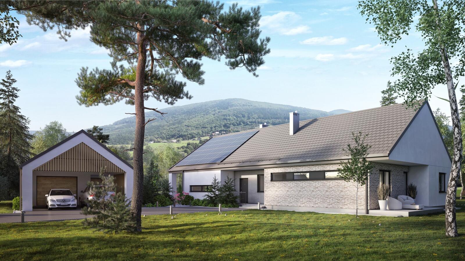 Dwie stodoły w Beskidzie Śląskim - zabudowa siedliskowa