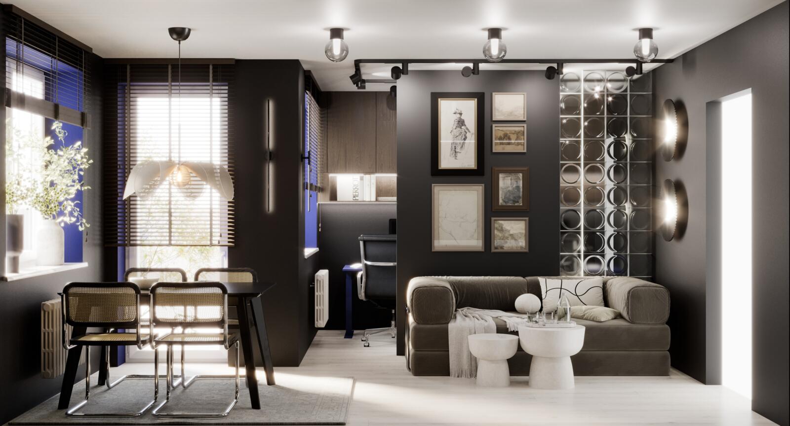 Projekt mieszkania pod Warszawą