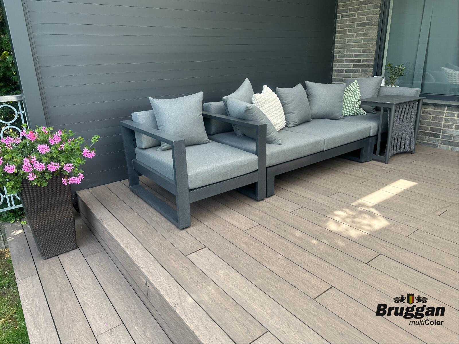 Terrassenbretter, Terrassendiele Bruggan MultiColor Wenge, WOODPLAST