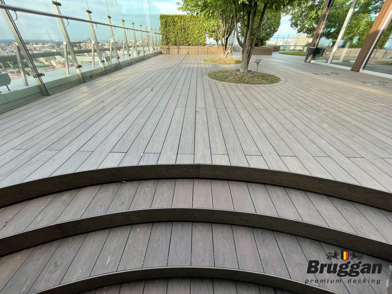 Terrassenbretter, Terrassendiele Bruggan MultiColor Wenge, WOODPLAST