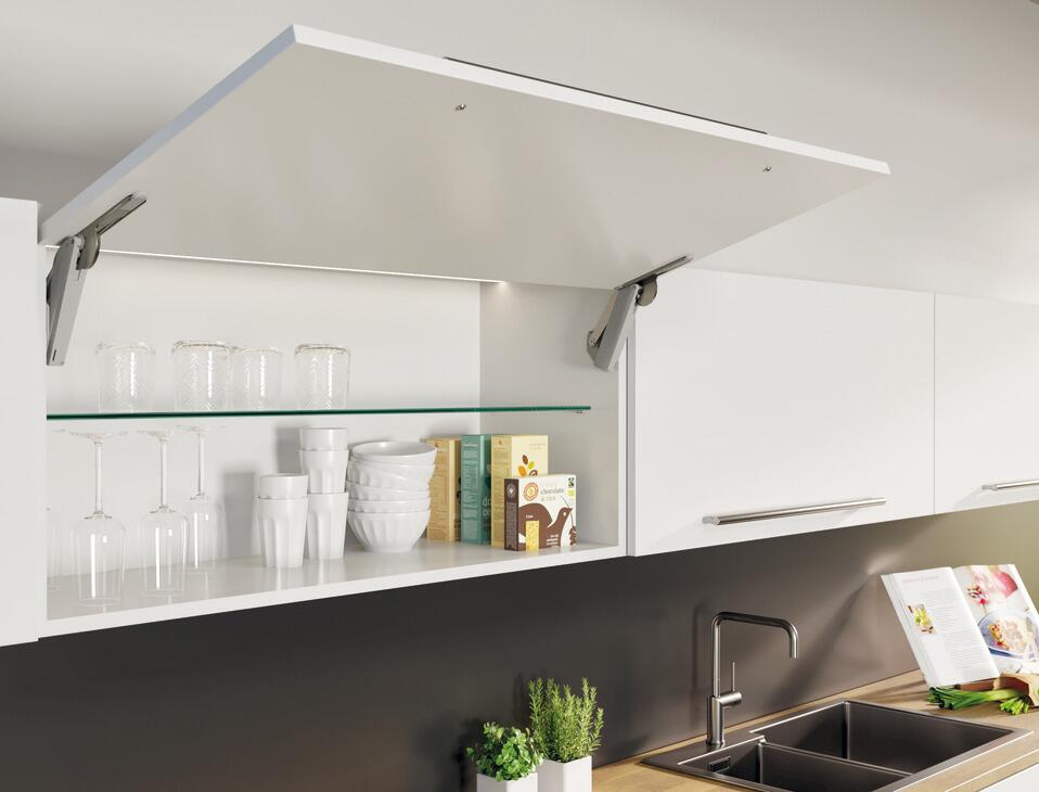 Furniture accessories, Stay flap fitting, Häfele Free space 6.15, Häfele Polska Sp. z o. o.