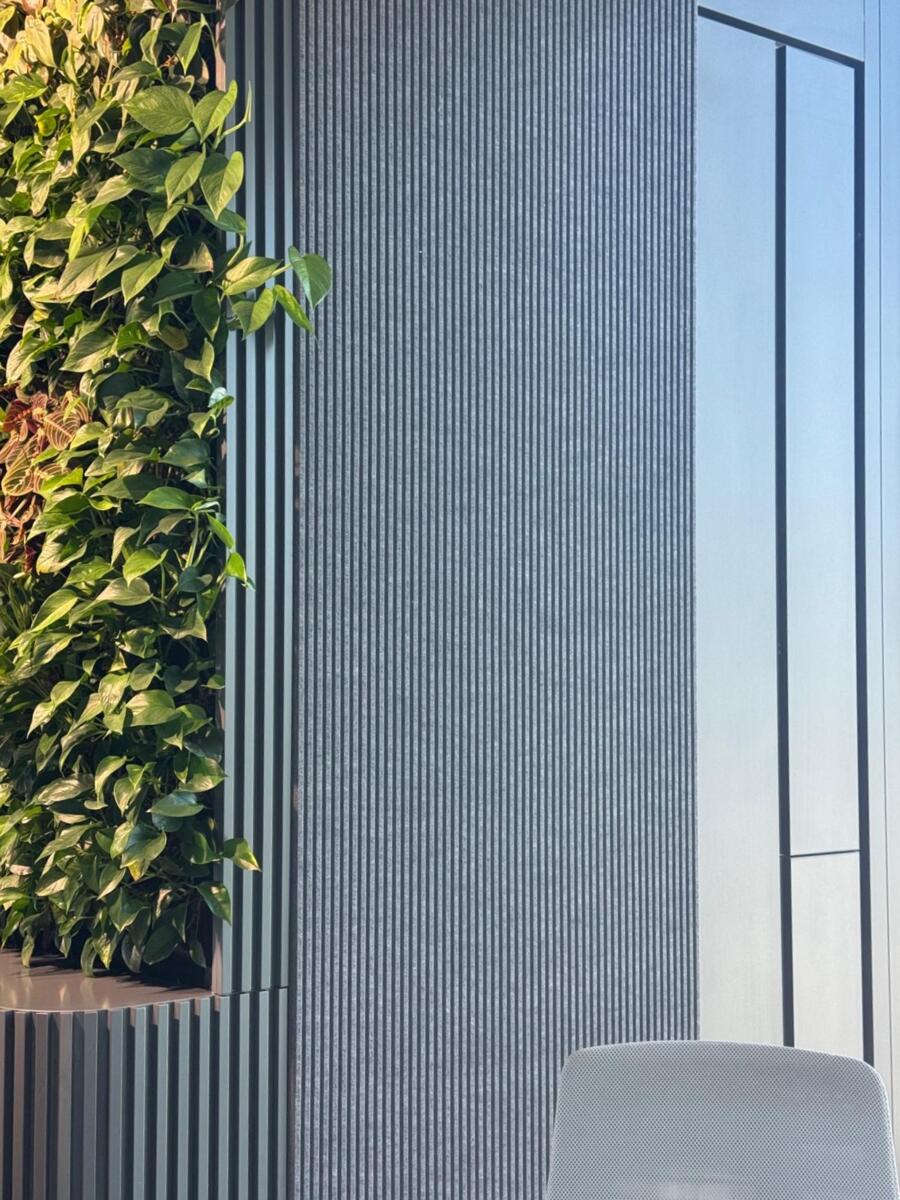 Acoustic panels, V-cut panels corduroy, Fovere