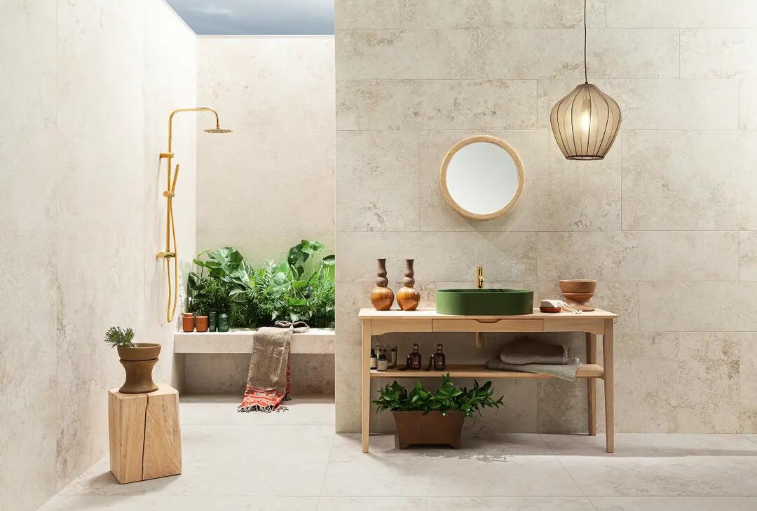 Wall Tile, Breccia Fara ivory STR Porcelain tile 1198x598, Tubądzin