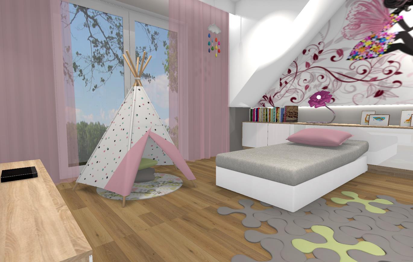 Pokój małej księżniczki | DOMdecor STUDIO - ArchiUp.com - Biblioteca ...