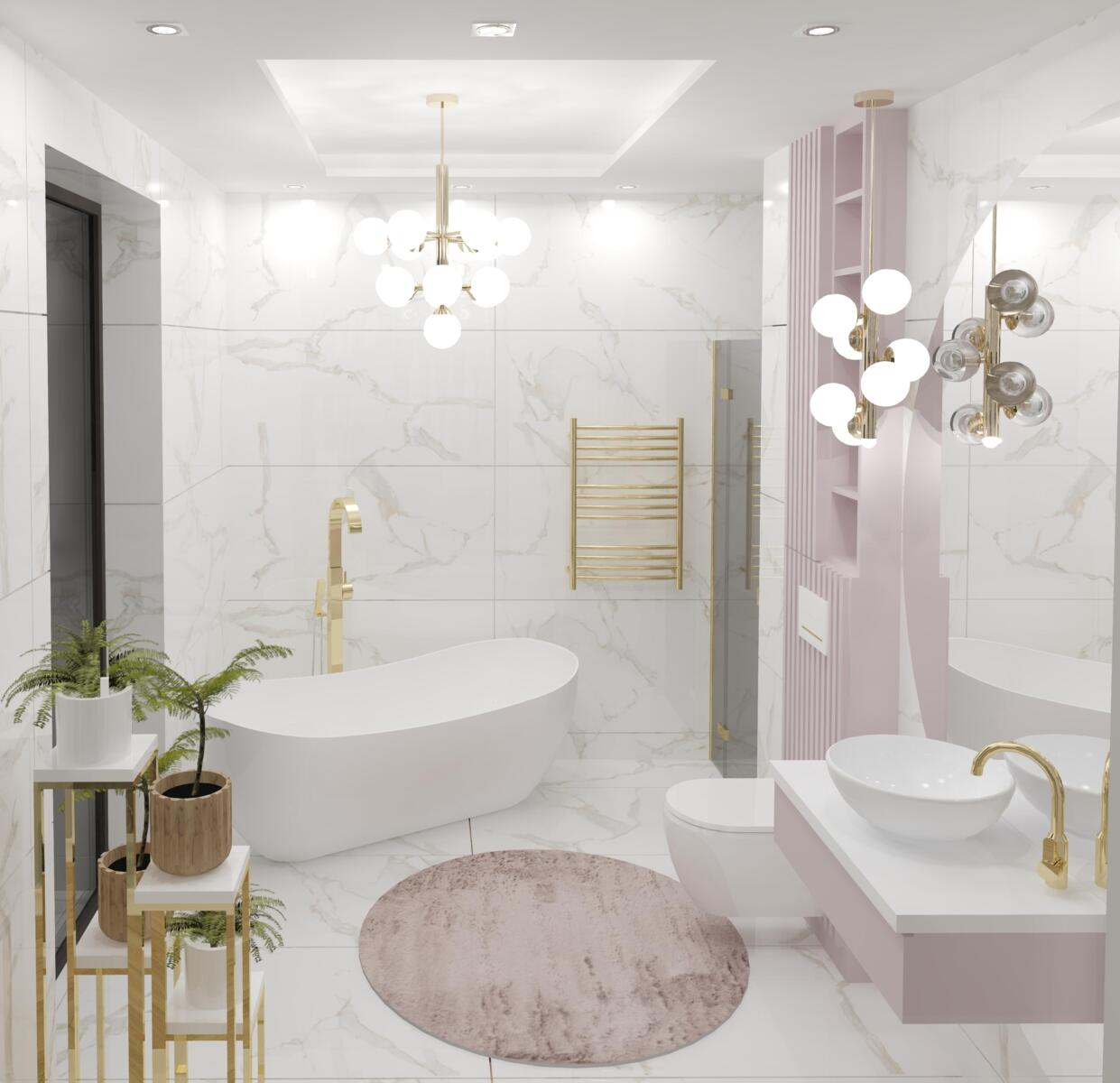 3D Interior Joanna Solińska - pokój i łazienka dla nastolatki | 3D ...
