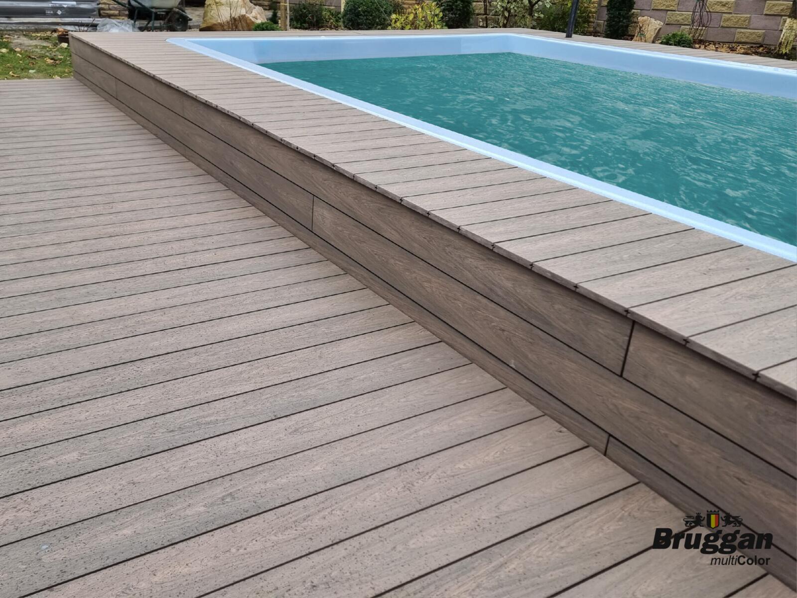 Terrassenbretter, Terrassendiele Bruggan MultiColor Wenge, WOODPLAST