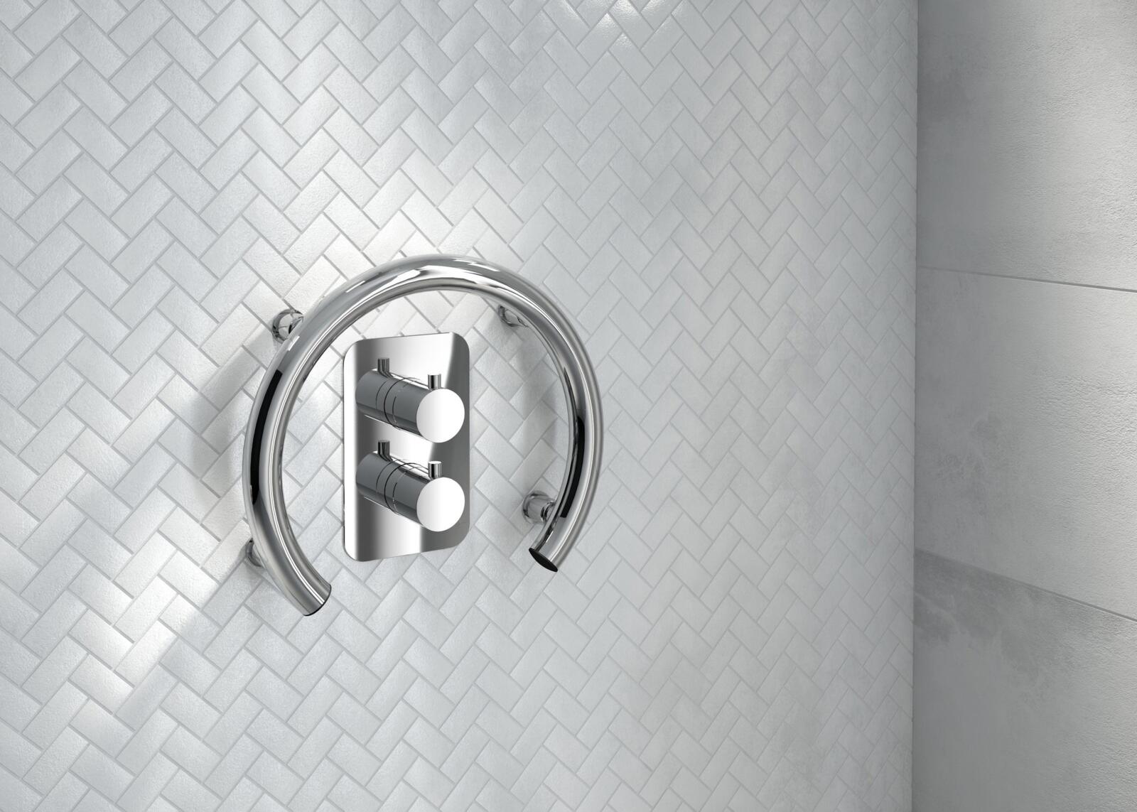 Exposed shower systems, THERM - External element, for thermostatic BOX - chrome, Deante