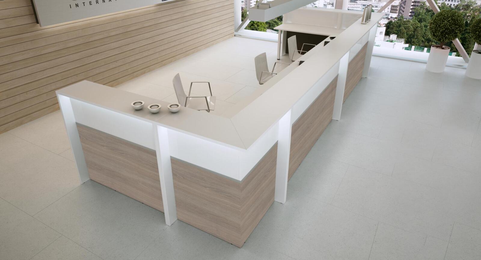 Counters, Vero reception counters, MARO Office Furniture