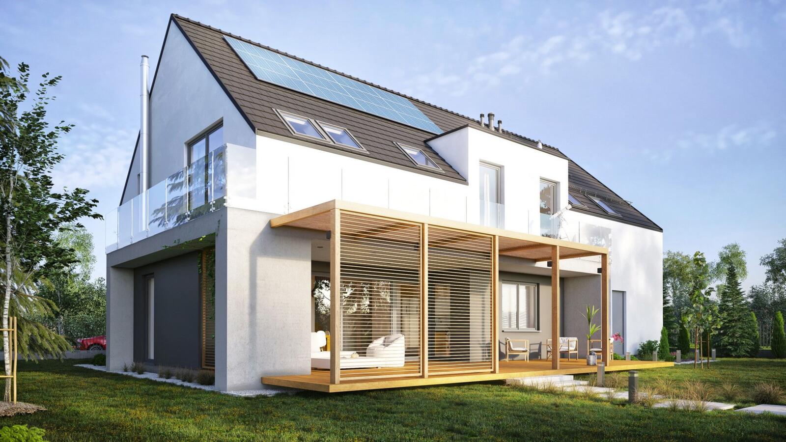 Energooszczędny dom w typie nowoczesnej stodoły