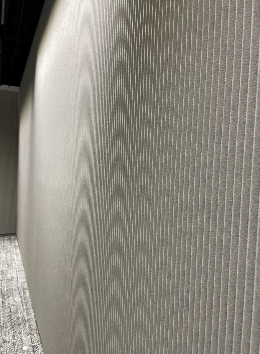Acoustic panels, V-cut panels corduroy, Fovere