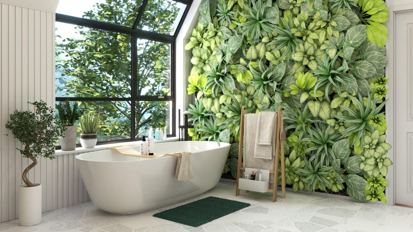 PLANT WALL W ŁAZIENCE