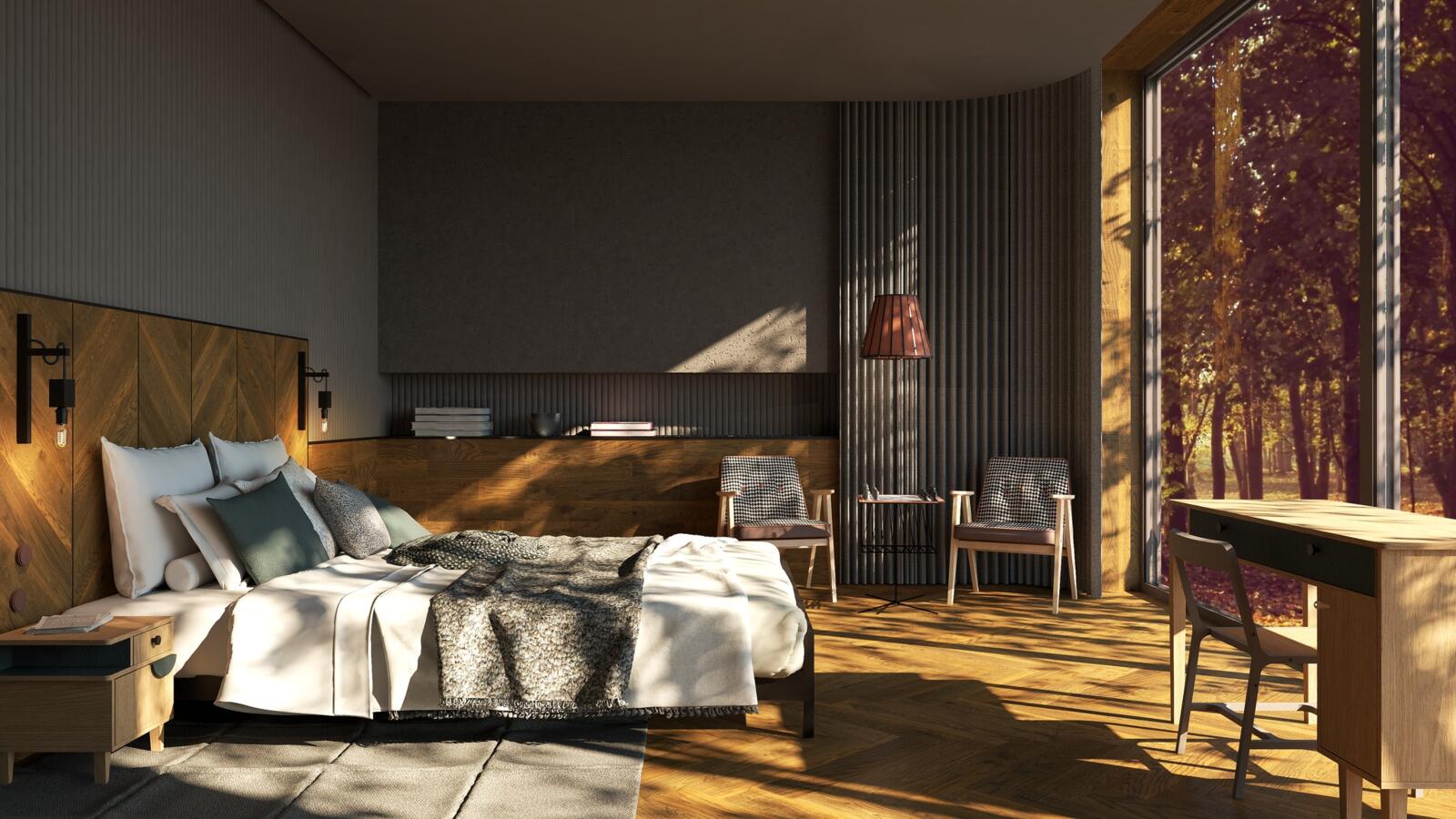 Sypialnia z akcentami PRL