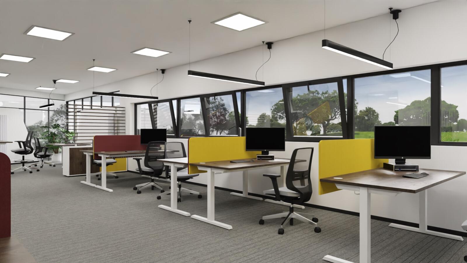 Schreibtische, Lano -T  Mitarbeitermöbelsystem, MARO Office Furniture