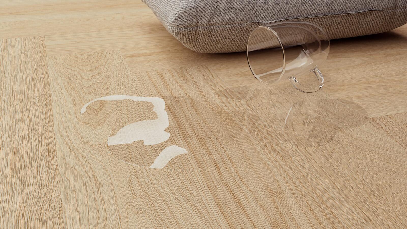 Laminate Flooring, Vinyl flooring Vanilla Oak Herringbone, Barlinek
