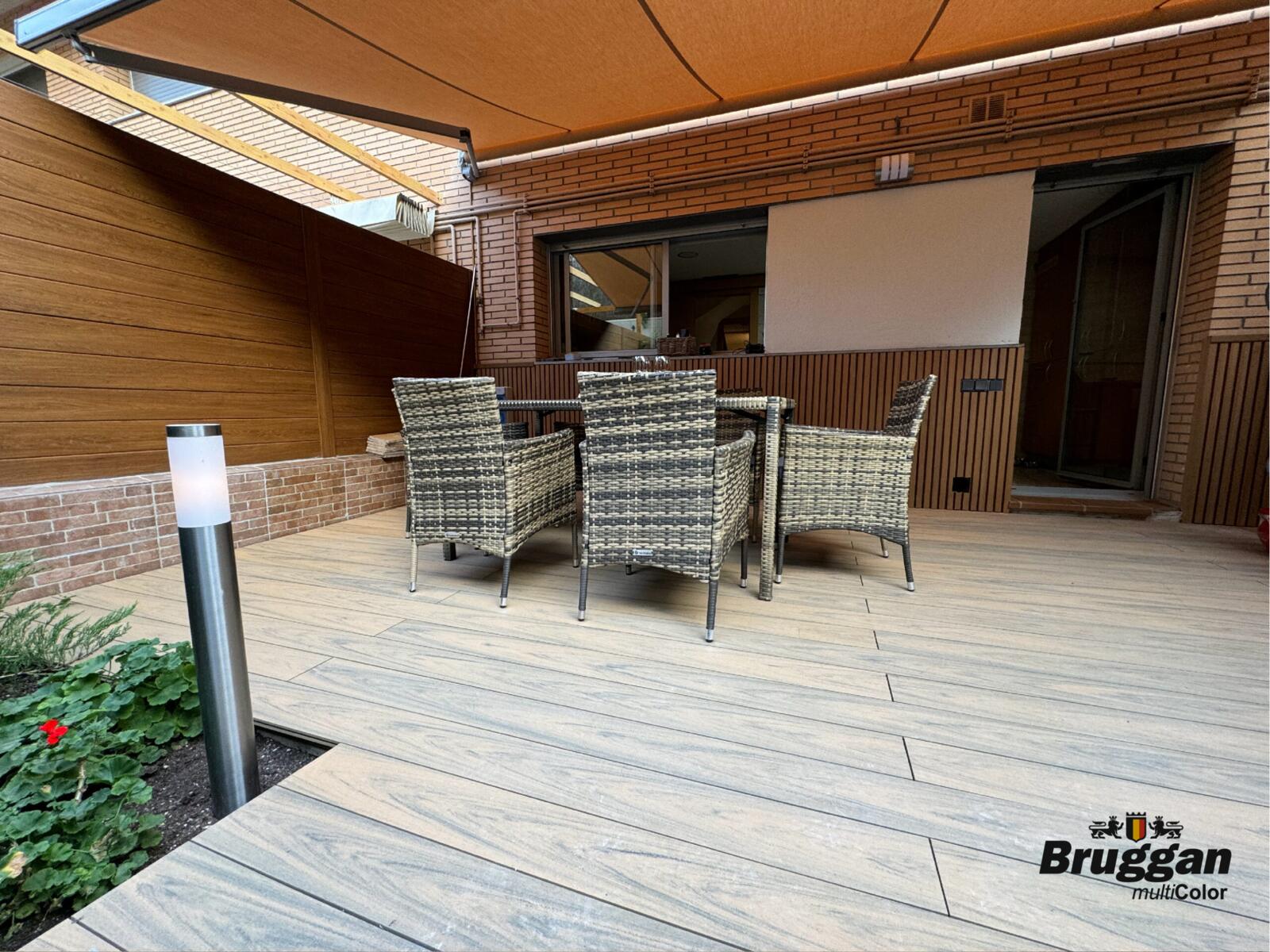 Terrassenbretter, Terrassendiele Bruggan MultiColor Sand, WOODPLAST