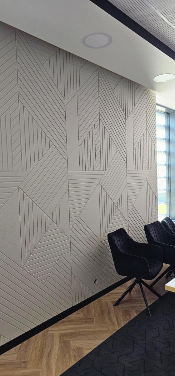 Acoustic panels, V-cut panels, Fovere